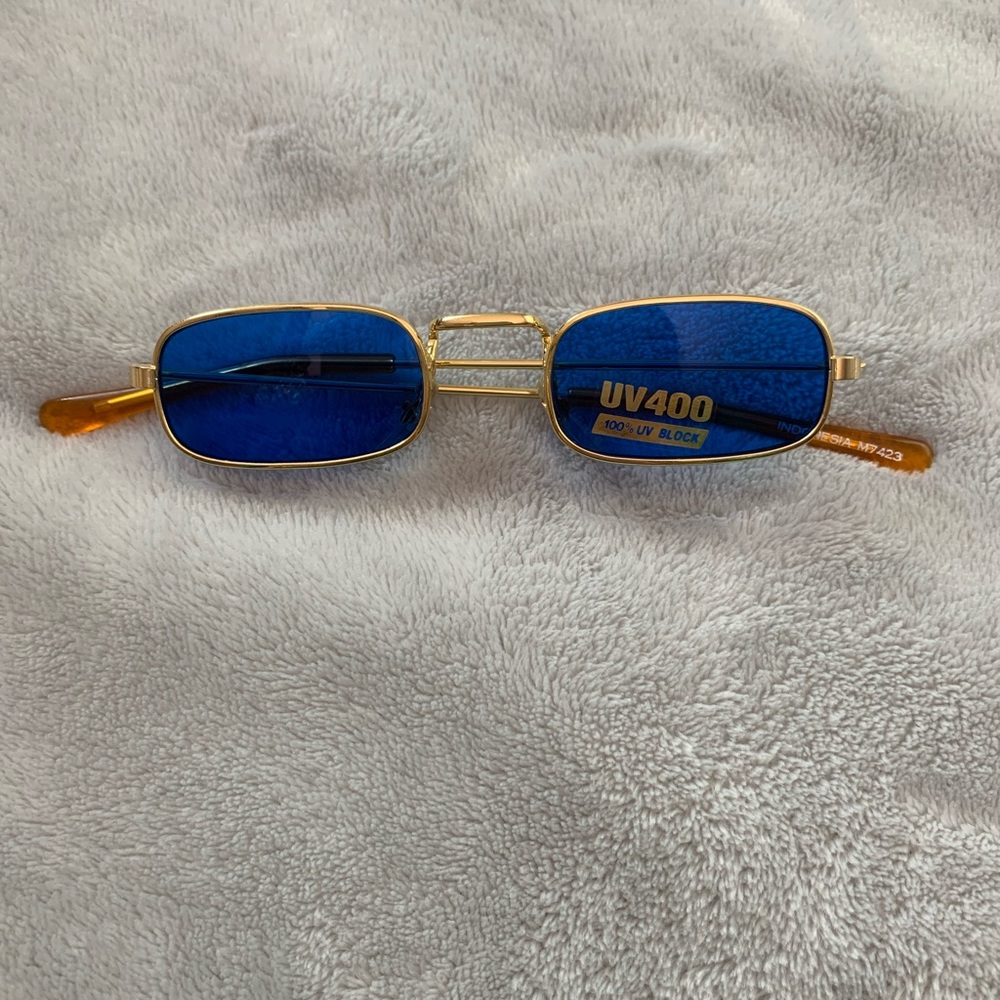 y2k blue mini‎ sunglasses